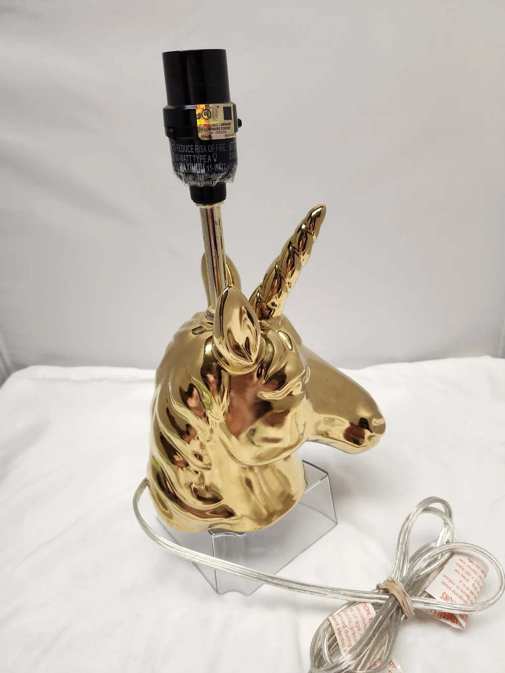 Decorative Gold Unicorn Lamp